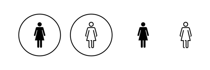 Female icon vector. woman sign and symbol
