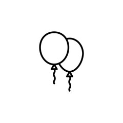 Balloon icon for web and mobile app. Party balloon sign and symbol
