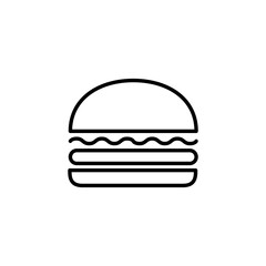 Burger icon vector for web and mobile app. burger sign and symbol. hamburger