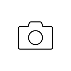 Camera icon vector for web and mobile app. photo camera sign and symbol. photography icon.