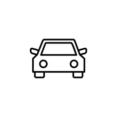 Car icon vector for web and mobile app. car sign and symbol. small sedan