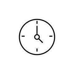 Clock icon vector for web and mobile app. Time sign and symbol. watch icon