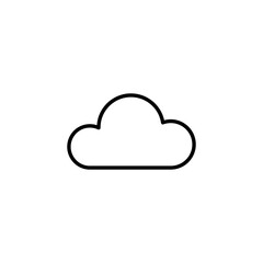 Cloud icon vector for web and mobile app. cloud sign and symbol