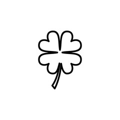 Clover icon vector for web and mobile app. clover sign and symbol. four leaf clover icon.