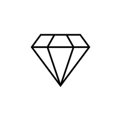 Diamond icon vector for web and mobile app. diamond gems sign and symbol