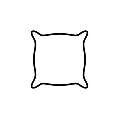 Pillow icon for web and mobile app. Pillow sign and symbol. Comfortable fluffy pillow