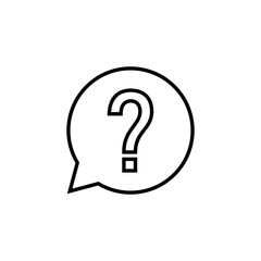 Question icon for web and mobile app. question mark sign and symbol