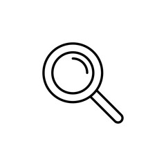 Search icon for web and mobile app. search magnifying glass sign and symbol