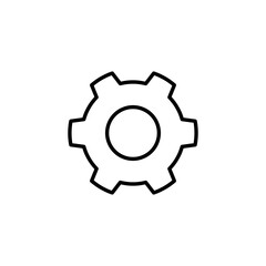 setting Icon for web and mobile app. Cog settings sign and symbol. Gear Sign