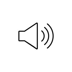 Speaker icon for web and mobile app. volume sign and symbol. loudspeaker icon. sound symbol