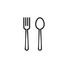 spoon and fork icon for web and mobile app. spoon, fork and knife icon vector. restaurant sign and symbol
