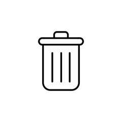 Trash icon for web and mobile app. trash can icon. delete sign and symbol.