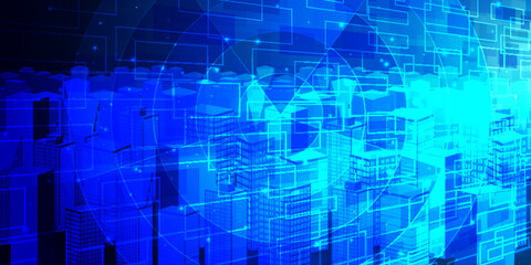 ビル　ネットワーク　テクノロジー　背景