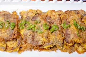 Delicious Korean food Beef Jeon