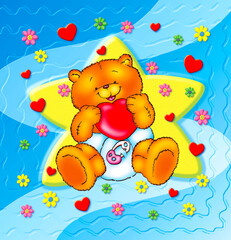 CUTE AND FUNNY BEAR