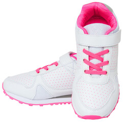 Pair of pink sport shoes