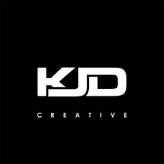 KJD Letter Initial Logo Design Template Vector Illustration
