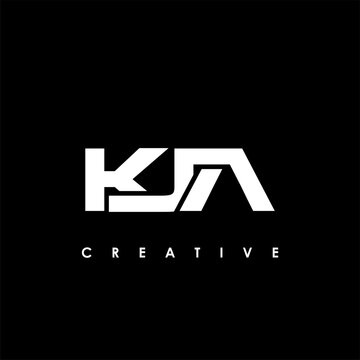 KJA Letter Initial Logo Design Template Vector Illustration