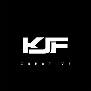 KJF Letter Initial Logo Design Template Vector Illustration