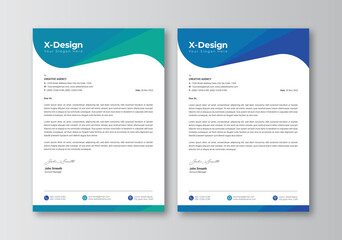 Modern company letterhead