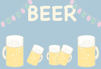 オクトーバーフェス　ビール　お祭り　ドイツ　ビール祭り　フェス　乾杯　ビールジョッキ