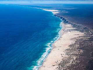 Fototapeta na wymiar Aerial view along South Australian coast