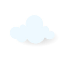 weather cloudy , illustration of the weather concept ,Paper cut style , illustration 