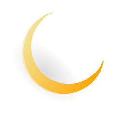 Weather moon  illustration of the weather concept , Paper cut style , illustration 