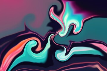 Dream Land Liquid Color Retro Surreal Sunshine