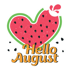 Hello august concept