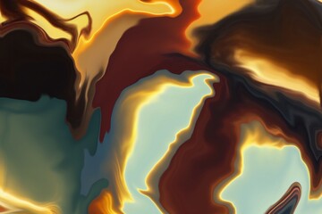 Dream Land Liquid Color Retro Surreal Sunshine