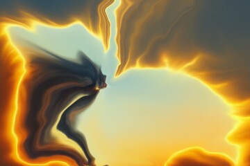 Dream Land Liquid Color Retro Surreal Sunshine