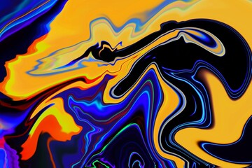 Dream Land Liquid Color Retro Surreal Sunshine