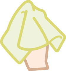 涙を拭うポーズの手