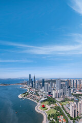 Aerial photography of architectural landscape of modern cities in China