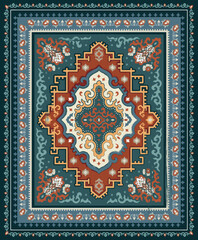 Ethnic carpet print