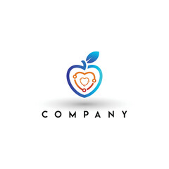 Organic food logo healthy food logo