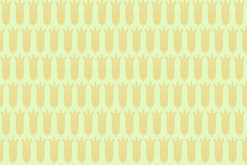 Small tulips motif pattern illuminating yellow royal blue background. Ultimate light gray simple geometric exquisite fine allover textile print. Retro flower chinoiserie ladies' dress fabric design