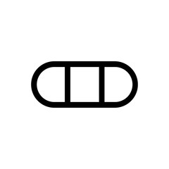 Graphic flat battery icon for your design and website