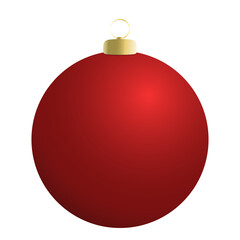 Balls isolated on white background Element in Christmas holiday , Flat Modern design , illustration