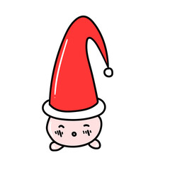 Collection Christmas elements in Christmas holiday ,for content online or banner for your website and template, Simple cartoon flat style , isolated background