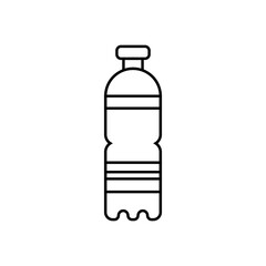 Graphic flat bottle icon for your design and website