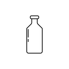 Graphic flat bottle icon for your design and website