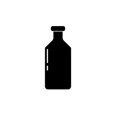 Graphic flat bottle icon for your design and website