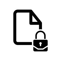 Document lock icon