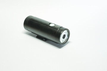 Close-up of a flashlight isolated on white background
rechargeable LED flashlight