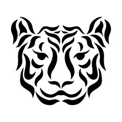 illustration art tiger tattoo design