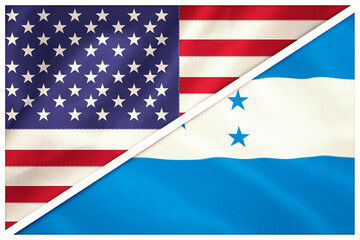 Flags of Honduras and America