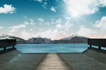 Kussenhoes Scenic backdrop © vectorfusionart