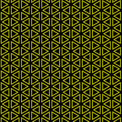 Black Yellow Triangle Shape Texture Wallpaper Background Banner Backdrop Interior Graphic Design Fashion Fabric Garment Textile Tile Wrap Paper Print Decorative Element Laminate Geometrical Pattern